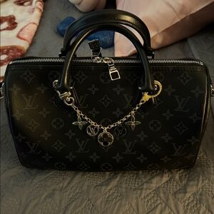 Black vintage purse black and grey 12 /6